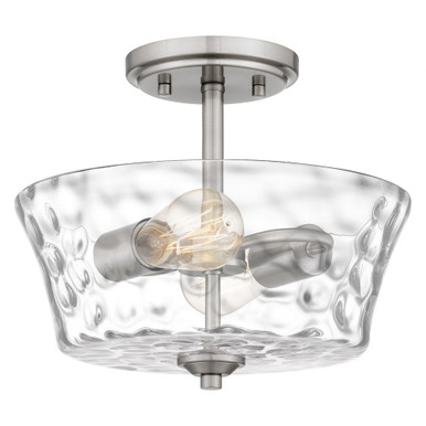 Acacia 2 Light 11.75 Inch Wide Semi Flush Mount by Quoizel - ACA1711