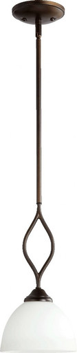Brooks 1 Light Small Pendant by Quorum - 3050