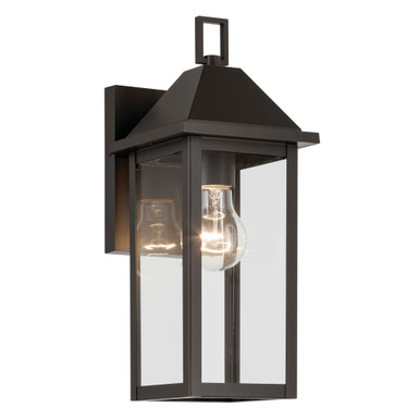 Prin 1 Light Small Outdoor Wall Mount 14 Inch Tall and 5.75 Inch Wide by Kichler - 59157