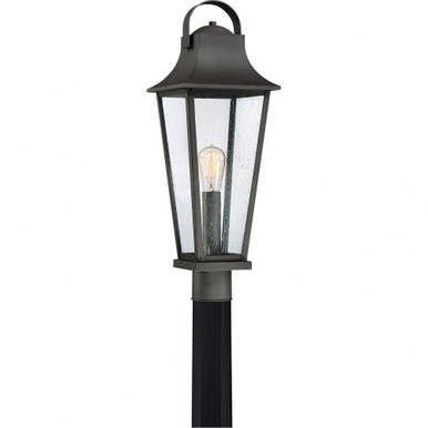 Galveston  1 Light Outdoor Post Lantern  24.5 Inches high by Quoizel  - GLV9008MB