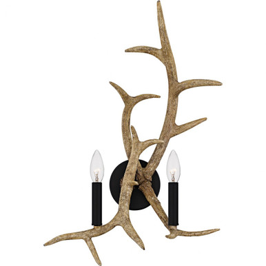 Journey 2 Light Wall Sconce 22.75 Inch Tall and 14.75 Inch Wide by Quoizel - JR8713EK