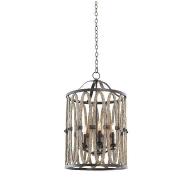 Belmont 5 Light Small Foyer Chandelier by Kalco - 500252FG