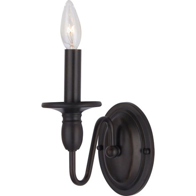 Towne 1 Light Candle Style Wall Sconce by Maxim - 11031OI
