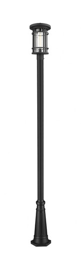 Jordan 1 Light Outdoor Post Mount Lantern 12.5 x 111.5 In by Z-Lite - 570PHB-519P-BK