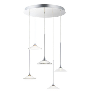 Cono 5 LED Light Large Pendant by ET2 - E21536-24PC
