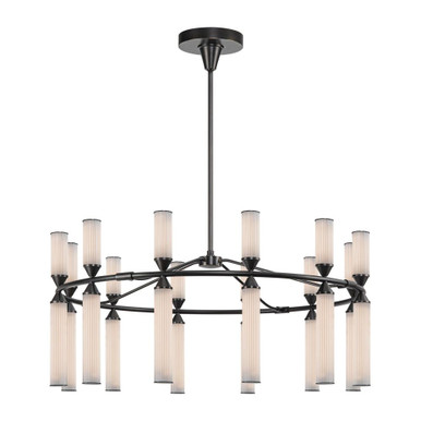 Edwin 118W LED Chandelier 17.63 Inch Tall and 37.5 Inch Wide by Alora - CH348038-UNV
