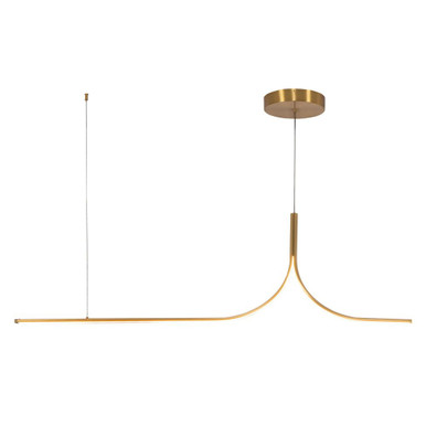 Thread 30W LED Linear Pendant 17 Inch Tall and 59.13 Inch Length by Kuzco - LP17905-BG-UNV-010