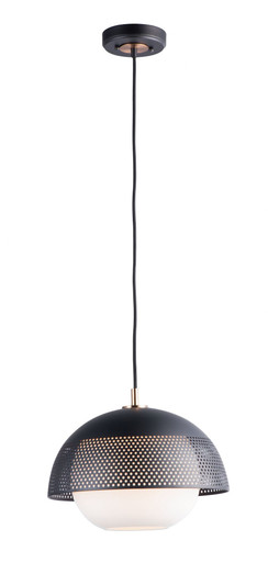 Perf 9W 1 LED Medium Pendant by Maxim - 10082WTSBR/BUL