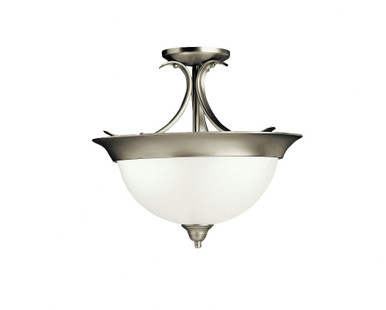 Dover 3 Light 15.25 Inch Wide Semi Flush Mount by Kichler - 3623ni