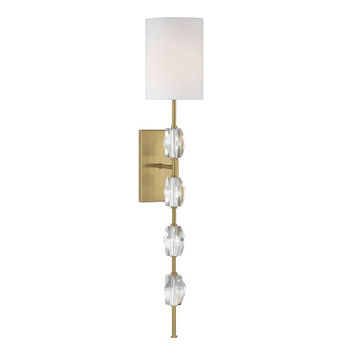 Sebring 1 Light Wall Sconce 32.38 Inch Tall and 6 Inch Wide by Savoy House - 9-9520-1