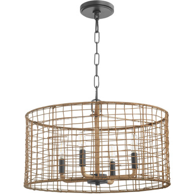 Abaca 4 Light Large Pendant by Quorum - 8023-4-59