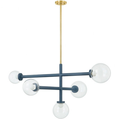 Sia 5 Light Oversized Chandelier by Mitzi - H883805-AGB/SBL