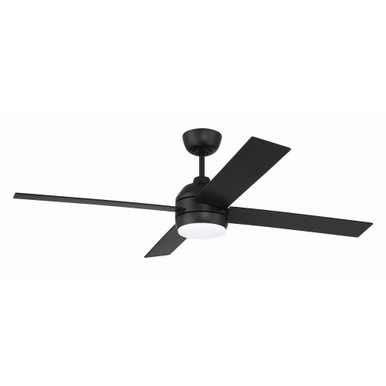 Kelsey 4 Blade Ceiling Fan with Light Kit 52 Inch Wide by Craftmade - KLS52