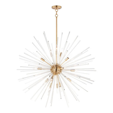 Polaris 16 Light Oversized Pendant by Maxim - 28666CLSBR