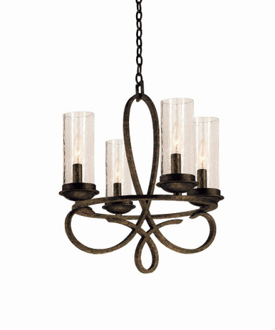 Grayson 4 Light Small Chandelier by Kalco - 2671