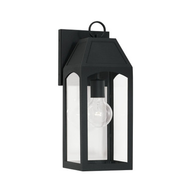 Burton 1 Light Outdoor Wall Lantern by Capital - 946311BK