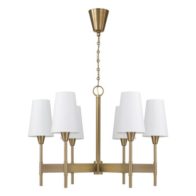 Leland 6 Light Chandelier 22.75 Inch Tall and 32 Inch Wide by Capital - 460861AD-718