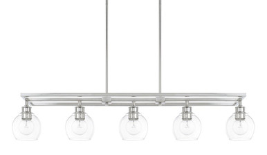 Mid Century 5 Light Oversized Island Pendant by Capital - 821151