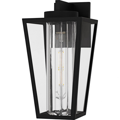 Jett 1 Light Outdoor Wall Lantern 13.5 Inch Tall and 7 Inch Wide by Quoizel - JET8407MBK