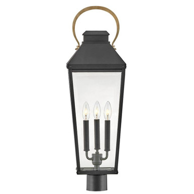 Dawson 15W 3 LED Outdoor Large Post Lantern 29.75 x 9 Inches by Hinkley - 17501BK