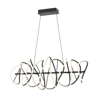 Collide Light Medium Chandelier by Kuzco - CH96442-BK