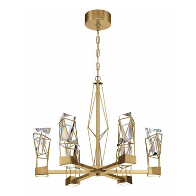 Gem 57.6W 6 LED Chandelier 22.4 x 24 Inch by Zeev  - CD10252-LED-AGB