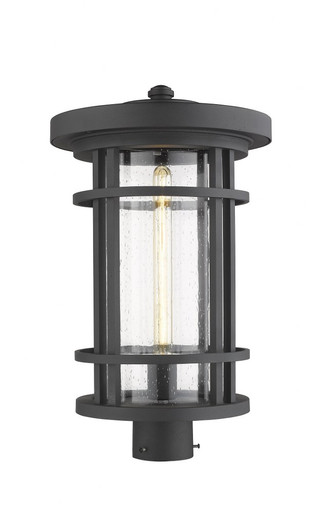 Jordan 1 Light Outdoor Post Mount 14.25 x 109.5 Inches by Z-Lite - 570PHXL-BK