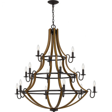 Shire 15 Light Oversized Chandelier by Quoizel - SHR5015RK