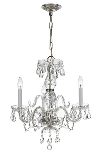 Traditional Crystal 3 Light Small Chandelier by Crystorama - 5044