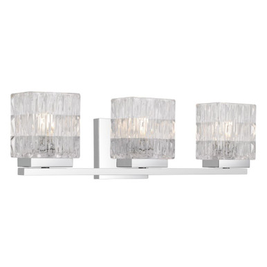 Estelle 3 Light Bath Vanity 6.25 Inch Tall and 21.25 Inch Wide by Quoizel - ESTE8621C