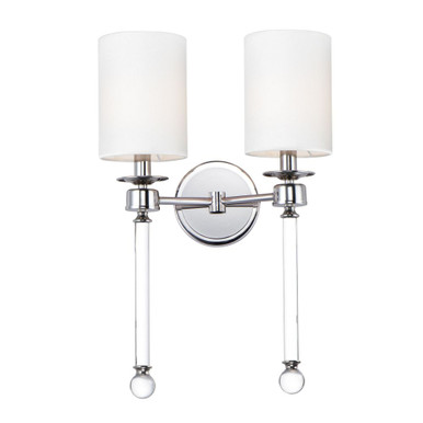 Lucent 2 Light Wall Sconce by Maxim - 16108WTCLPN
