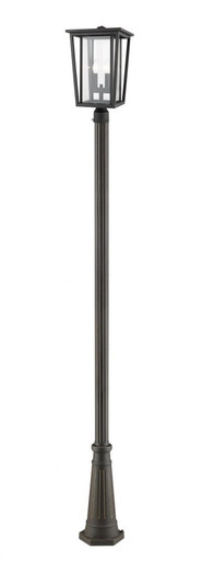 Seoul 2 Light Outdoor Post Mount Lantern 14.25 x 101.5 Inch by Z-Lite - 571PHBR-519P-ORB
