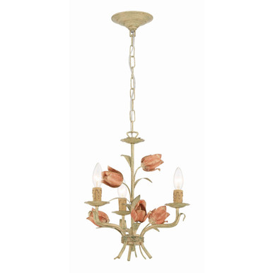 Southport 3 Light Small Nature Inspired Chandelier by Crystorama - 4803-SR