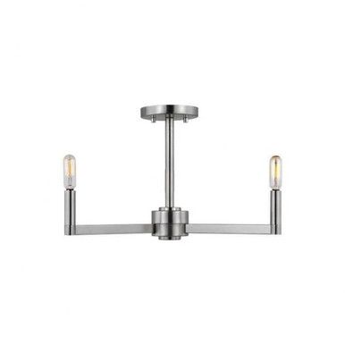 Fullton 3 Light Semi Flush Mount 20 Inch Wide by Visual Comfort Studio - 7764203C