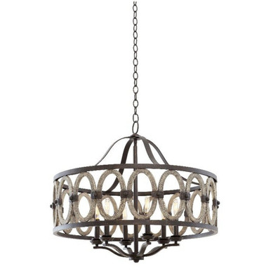 Belmont 6 Light Large Pendant by Kalco - 500251FG
