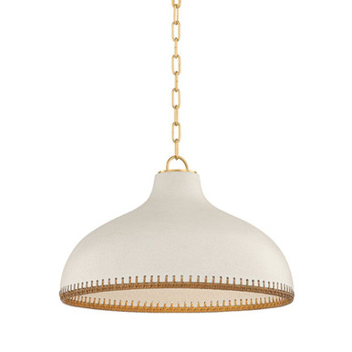 Southfields 1 Light Pendant 13.75 Inch Tall X 21 Inch Wide by Hudson Valley - 5322-AGB/CCP