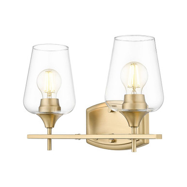Joliet 2 Light Bath Vanity 9.5 Inch Tall and 15 Inch Wide by Z Lite - 473-2V-BBR
