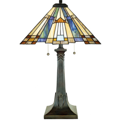 Inglenook 2 Light Table Lamp 25 Inches high by Quoizel  - TFT16191A1VA