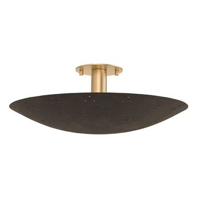 Bern 3 Light Flush Mount 6.75 Inch Tall and 18 Inch Wide by Hudson Valley - 8718