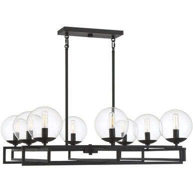 Crosby 8 Light Chandelier 9.75 Inch Tall and 30 Inch Wide by Savoy House - 1-1861-8-89