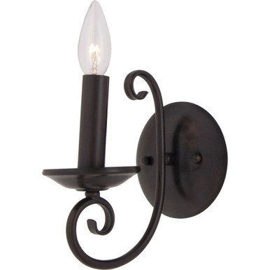 Loft 1 Light Candle Style Wall Sconce by Maxim - 70001OI