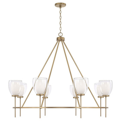 Joss 8 Light Chandelier 37 Inch Tall and 45.5 Inch Wide by Capital - 455981AD