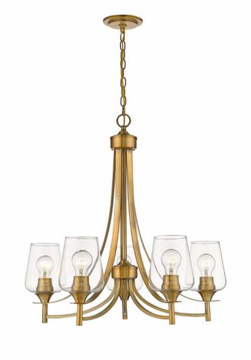 Joliet 5 Light Chandelier 25 Inch Wide by 26 Inch High by Z-Lite - 473-5