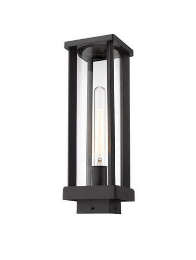 Glenwood 1 Light Mini Outdoor Post Mount by Z-Lite - 586PHMS-BK