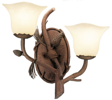 Ponderosa Two Light Wall Sconce by Kalco - 3034PD/1255