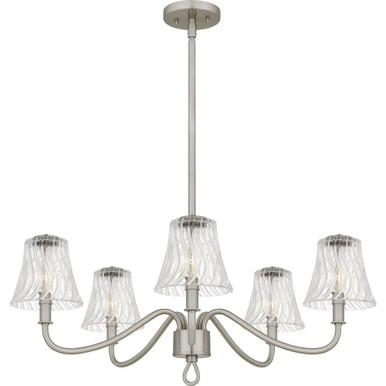 McKinney 5 Light Chandelier 11.5 Inch Tall and 29.5 Inch Wide by Quoizel - MCK5030