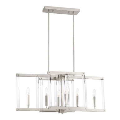 Regent 6 Light Chandelier 16 x 14 Inch by Zeev  - CD10295-6-PN
