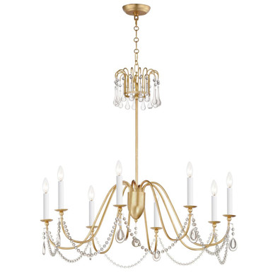 Plumette 8 Light Oversized Chandelier by Maxim 12168CRY - 12168CRY