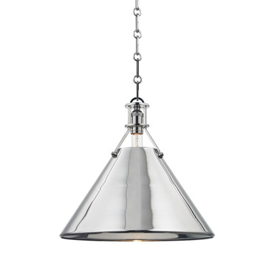 Metal No. 2 1 Light Large Pendant by Hudson Valley - MDS952