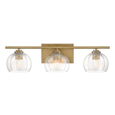 Glint 3 Light Bath Vanity 6.75 Inch Tall and 24 Inch Wide by Minka Lavery - 2723-732